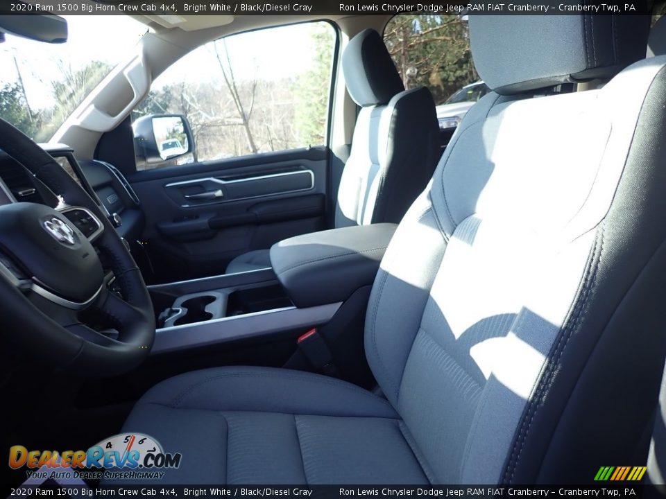 2020 Ram 1500 Big Horn Crew Cab 4x4 Bright White / Black/Diesel Gray Photo #12