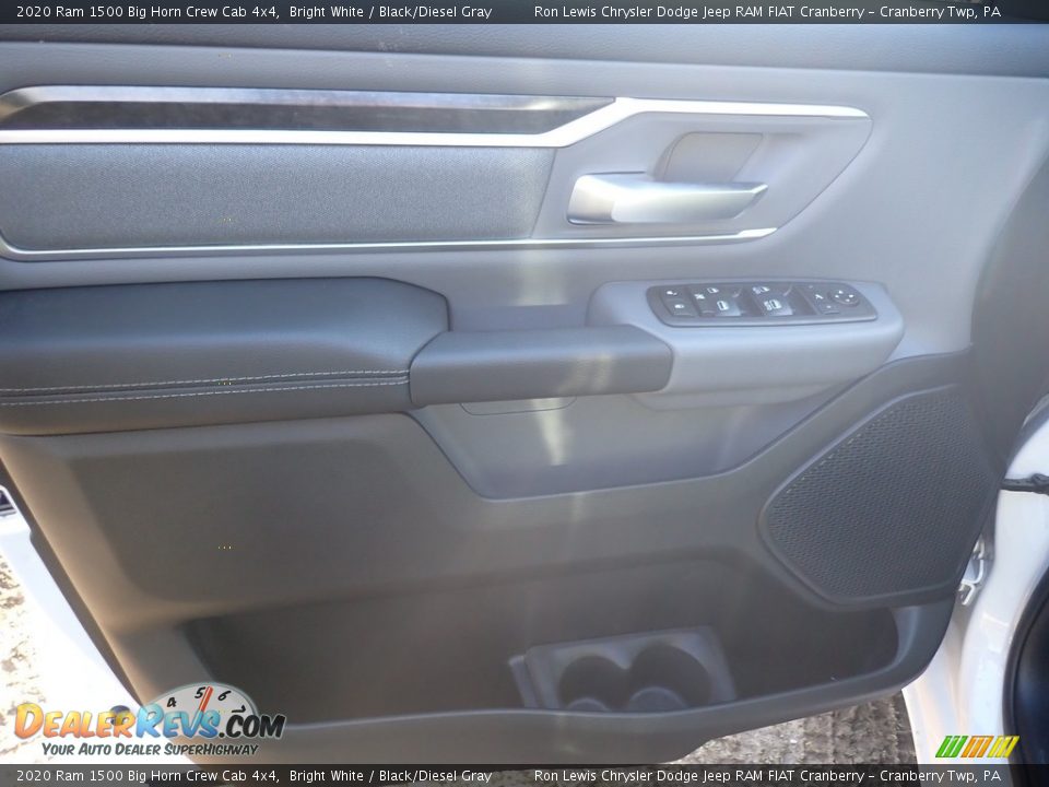 2020 Ram 1500 Big Horn Crew Cab 4x4 Bright White / Black/Diesel Gray Photo #13