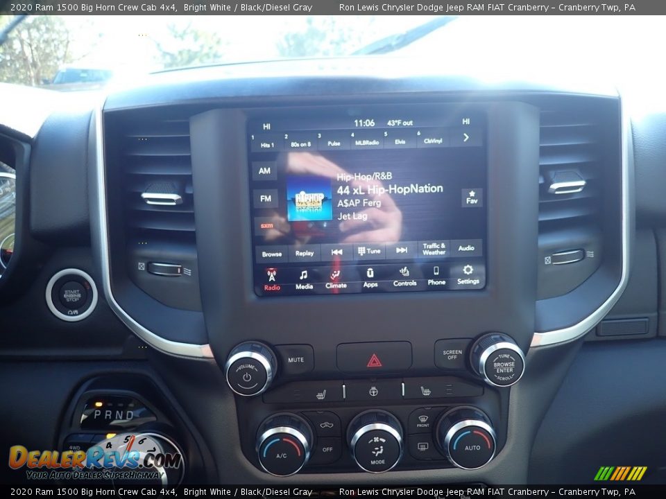 2020 Ram 1500 Big Horn Crew Cab 4x4 Bright White / Black/Diesel Gray Photo #15