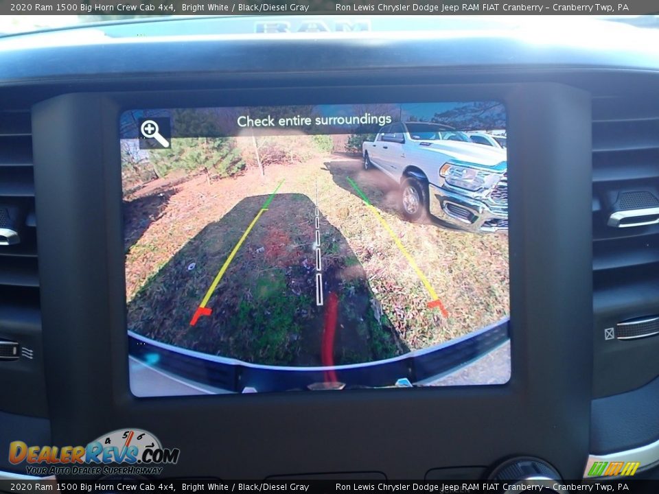 2020 Ram 1500 Big Horn Crew Cab 4x4 Bright White / Black/Diesel Gray Photo #16