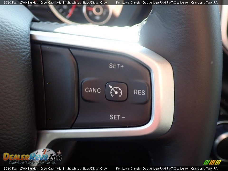2020 Ram 1500 Big Horn Crew Cab 4x4 Bright White / Black/Diesel Gray Photo #18
