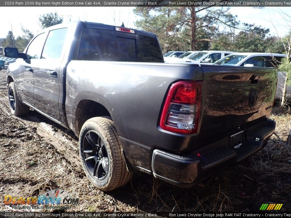 2020 Ram 1500 Big Horn Night Edition Crew Cab 4x4 Granite Crystal Metallic / Black Photo #2
