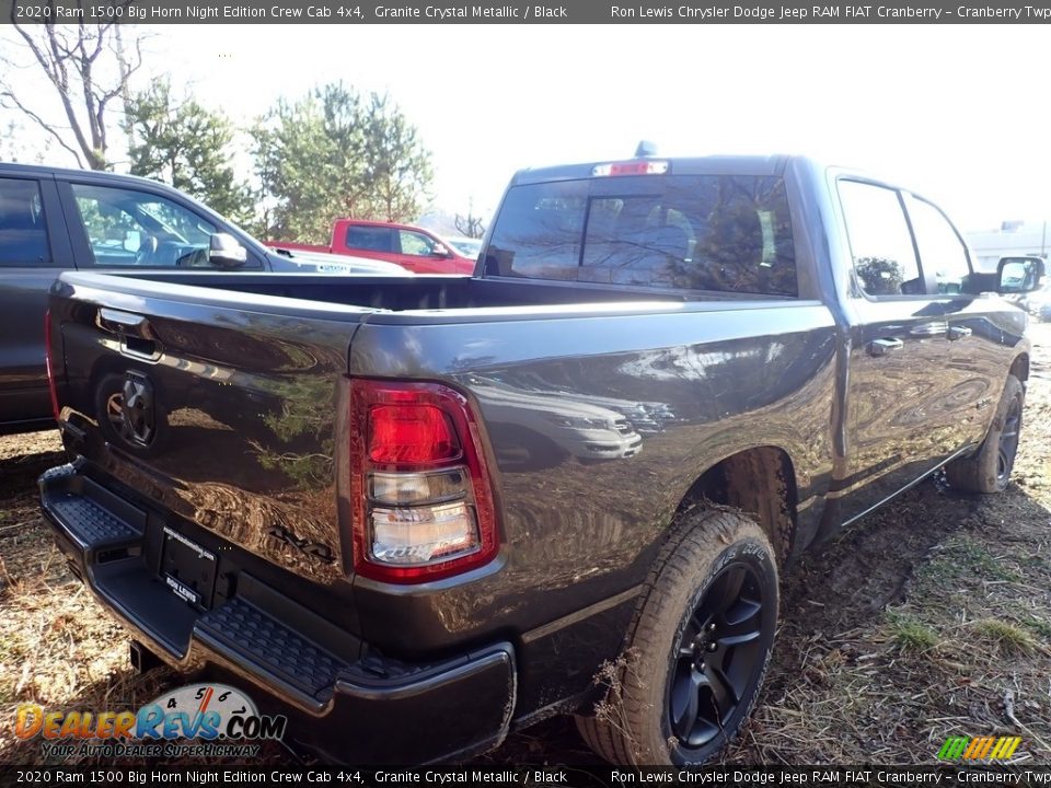 2020 Ram 1500 Big Horn Night Edition Crew Cab 4x4 Granite Crystal Metallic / Black Photo #3