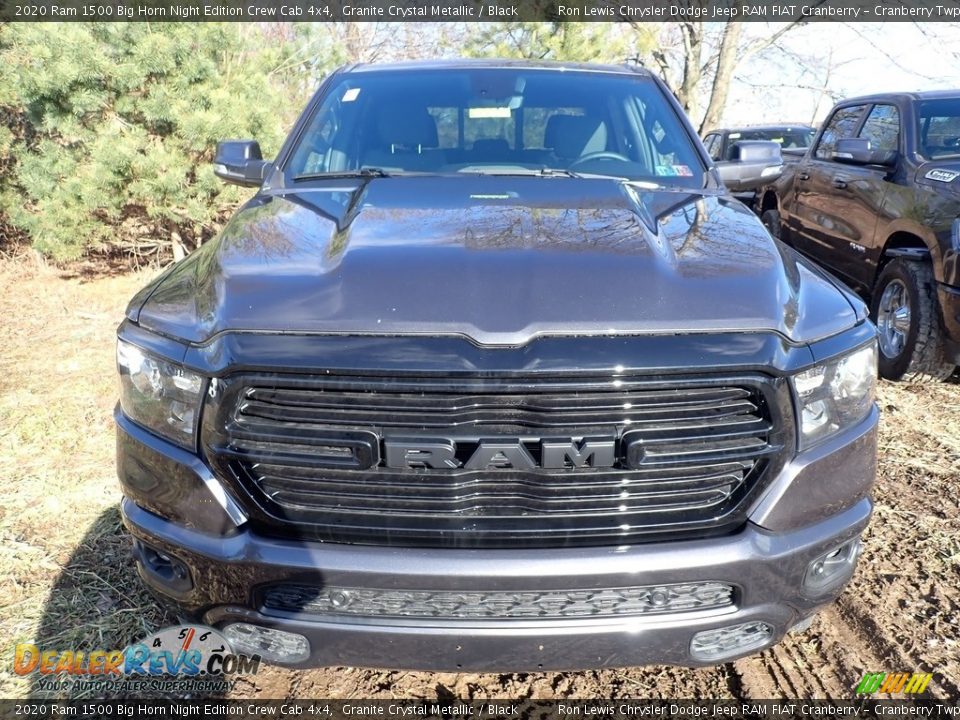 2020 Ram 1500 Big Horn Night Edition Crew Cab 4x4 Granite Crystal Metallic / Black Photo #5