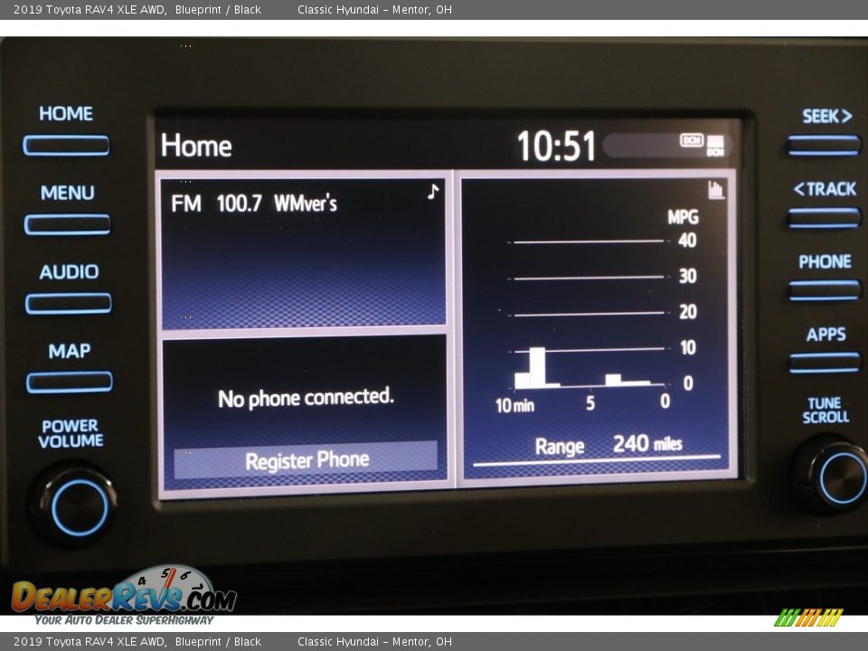 2019 Toyota RAV4 XLE AWD Blueprint / Black Photo #10
