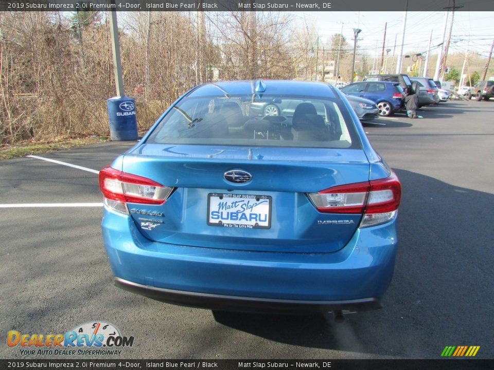 2019 Subaru Impreza 2.0i Premium 4-Door Island Blue Pearl / Black Photo #7