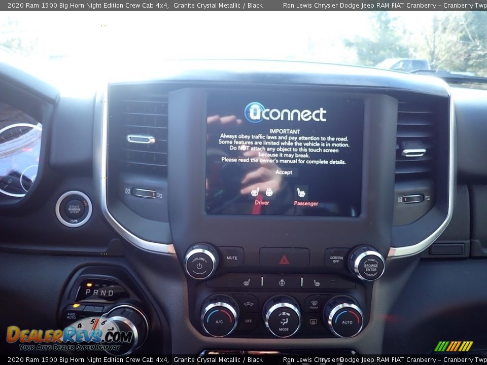 2020 Ram 1500 Big Horn Night Edition Crew Cab 4x4 Granite Crystal Metallic / Black Photo #13