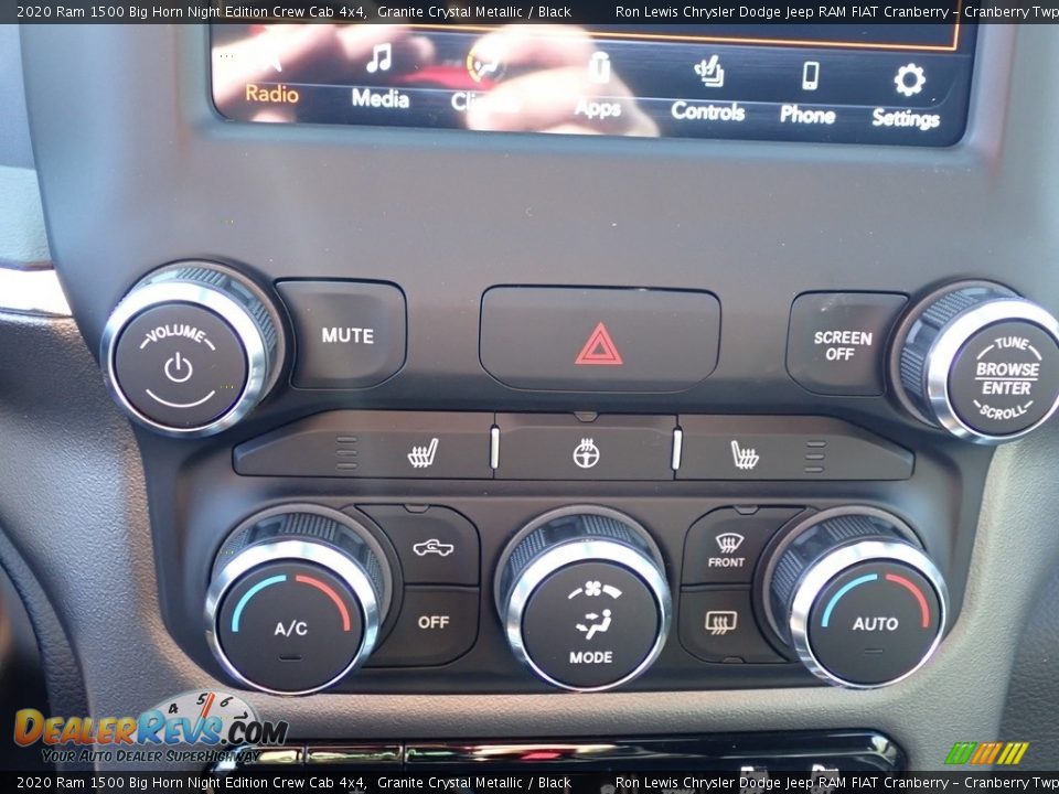 2020 Ram 1500 Big Horn Night Edition Crew Cab 4x4 Granite Crystal Metallic / Black Photo #15