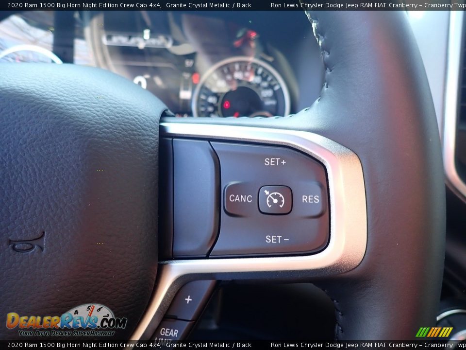 2020 Ram 1500 Big Horn Night Edition Crew Cab 4x4 Granite Crystal Metallic / Black Photo #16