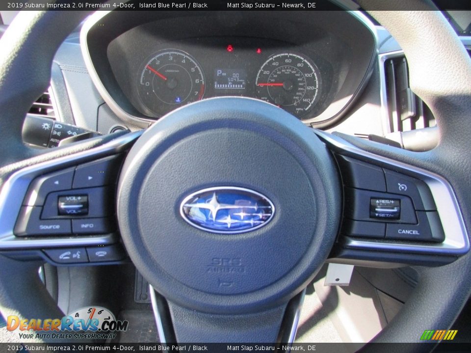 2019 Subaru Impreza 2.0i Premium 4-Door Island Blue Pearl / Black Photo #11
