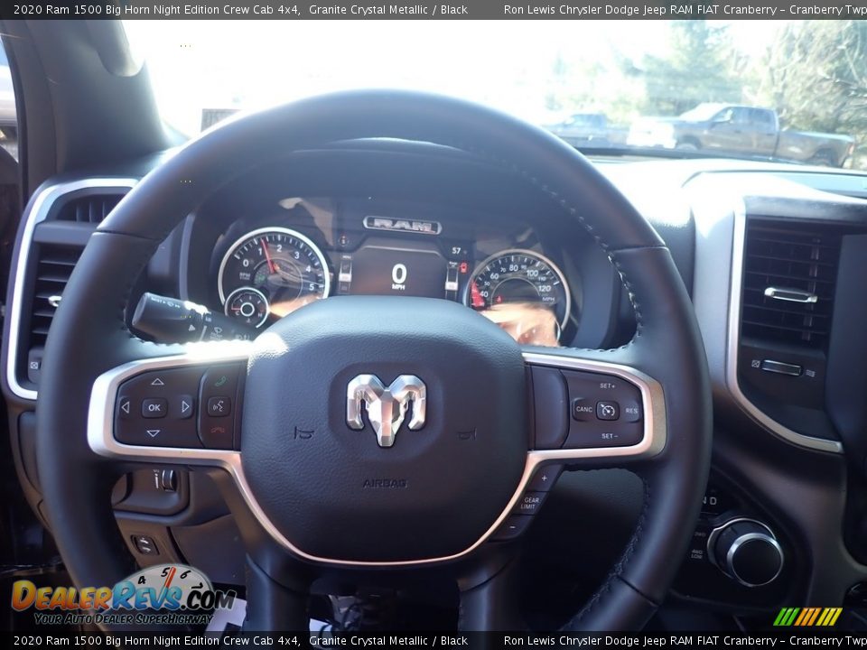 2020 Ram 1500 Big Horn Night Edition Crew Cab 4x4 Granite Crystal Metallic / Black Photo #19