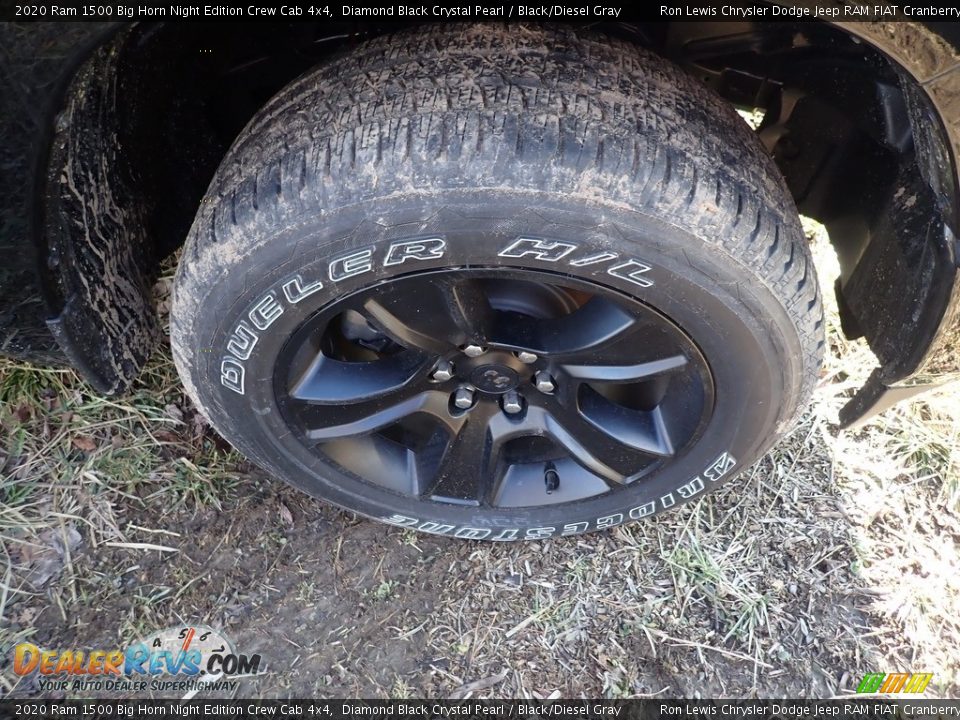 2020 Ram 1500 Big Horn Night Edition Crew Cab 4x4 Diamond Black Crystal Pearl / Black/Diesel Gray Photo #7