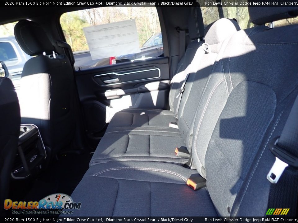 2020 Ram 1500 Big Horn Night Edition Crew Cab 4x4 Diamond Black Crystal Pearl / Black/Diesel Gray Photo #10