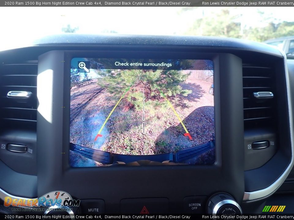 2020 Ram 1500 Big Horn Night Edition Crew Cab 4x4 Diamond Black Crystal Pearl / Black/Diesel Gray Photo #16