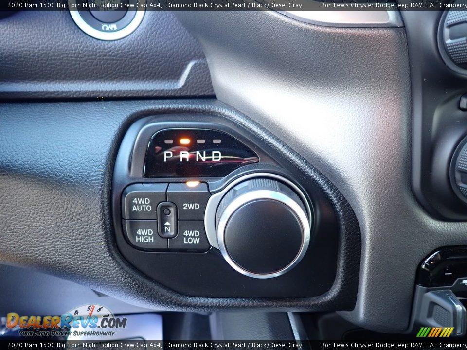 2020 Ram 1500 Big Horn Night Edition Crew Cab 4x4 Diamond Black Crystal Pearl / Black/Diesel Gray Photo #19