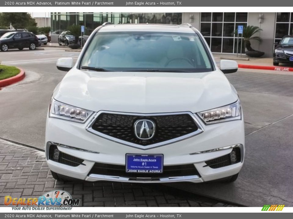 2020 Acura MDX Advance Platinum White Pearl / Parchment Photo #2