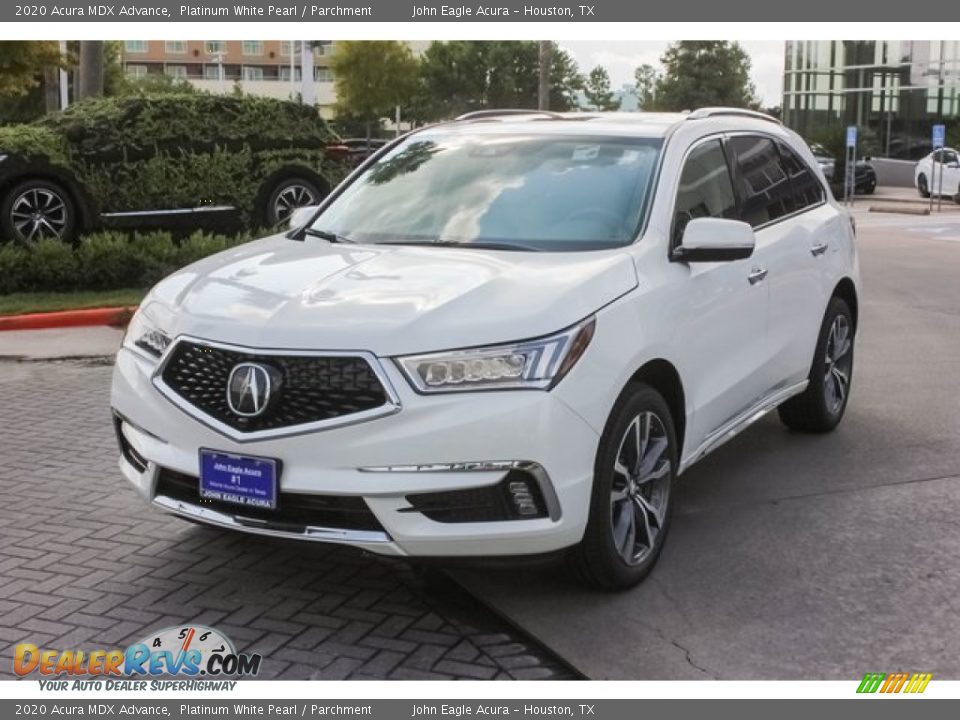 2020 Acura MDX Advance Platinum White Pearl / Parchment Photo #3