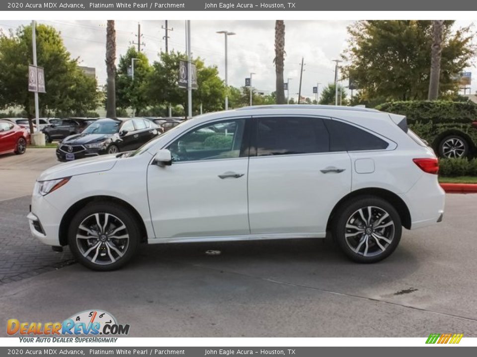 2020 Acura MDX Advance Platinum White Pearl / Parchment Photo #4