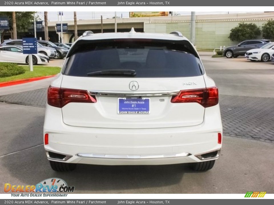 2020 Acura MDX Advance Platinum White Pearl / Parchment Photo #6