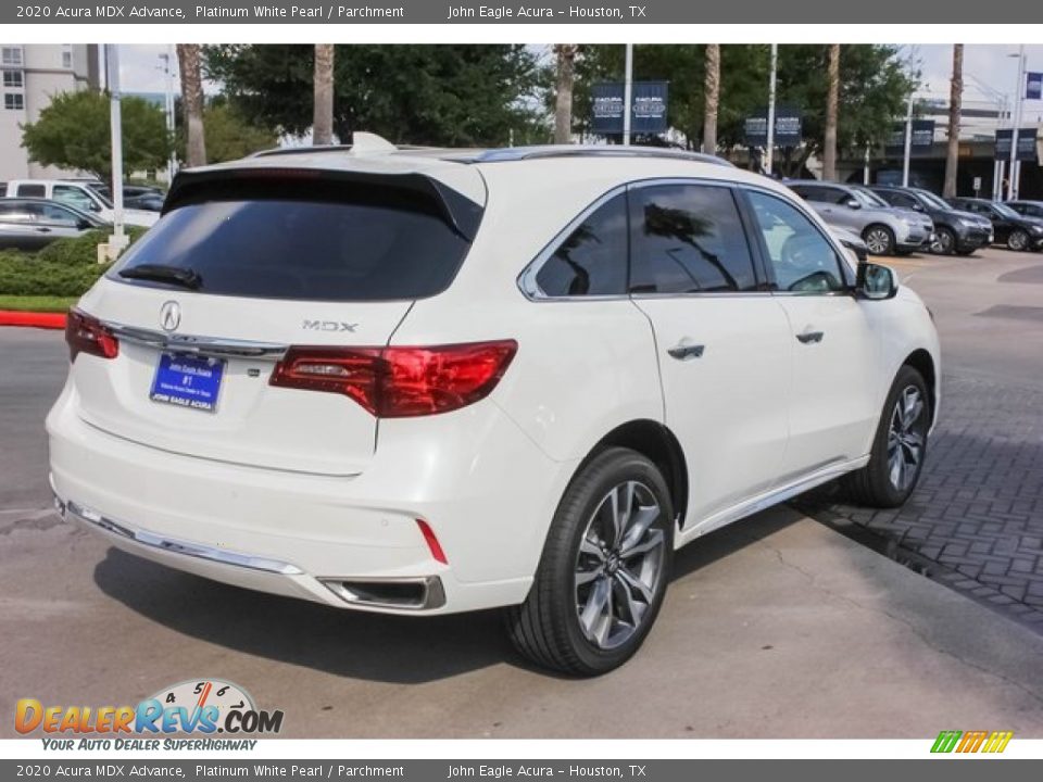 2020 Acura MDX Advance Platinum White Pearl / Parchment Photo #7