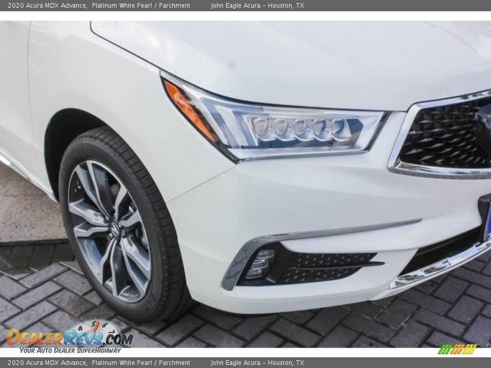 2020 Acura MDX Advance Platinum White Pearl / Parchment Photo #10