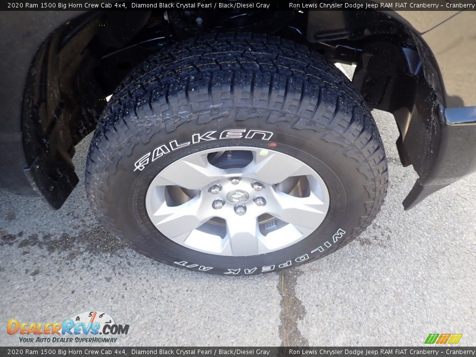 2020 Ram 1500 Big Horn Crew Cab 4x4 Diamond Black Crystal Pearl / Black/Diesel Gray Photo #8