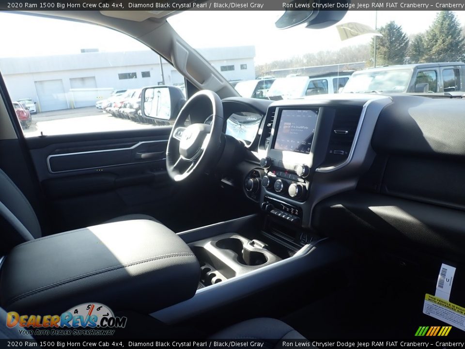 2020 Ram 1500 Big Horn Crew Cab 4x4 Diamond Black Crystal Pearl / Black/Diesel Gray Photo #10
