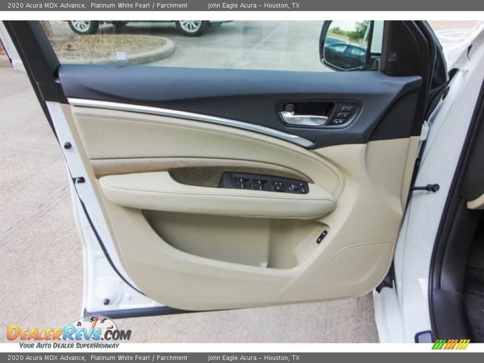 2020 Acura MDX Advance Platinum White Pearl / Parchment Photo #16