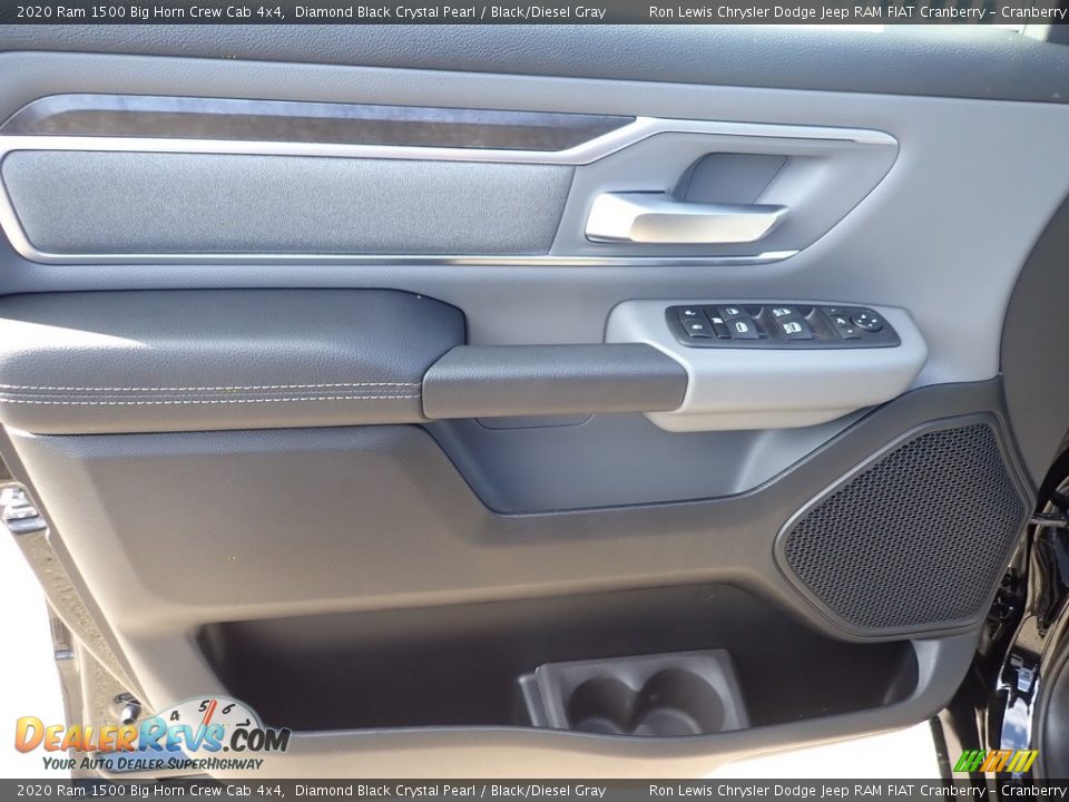 2020 Ram 1500 Big Horn Crew Cab 4x4 Diamond Black Crystal Pearl / Black/Diesel Gray Photo #13