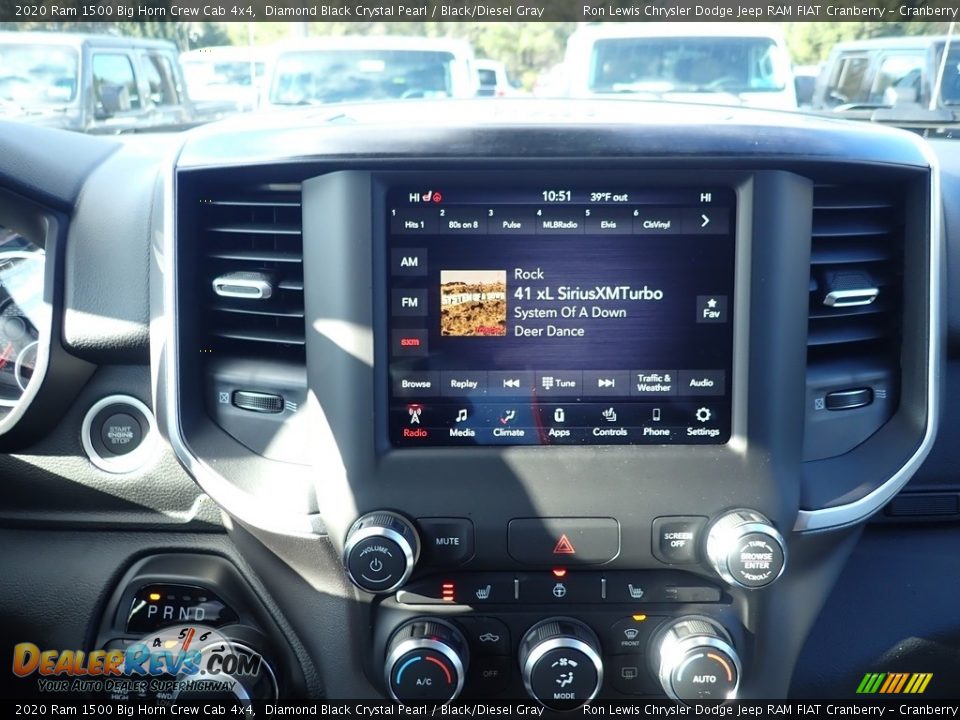 2020 Ram 1500 Big Horn Crew Cab 4x4 Diamond Black Crystal Pearl / Black/Diesel Gray Photo #15