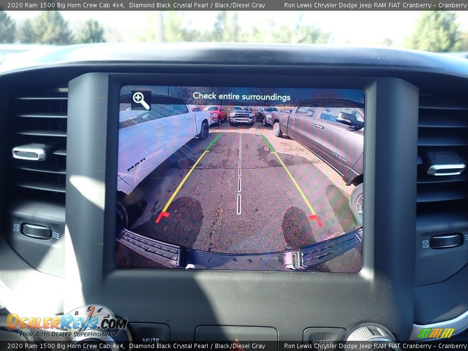 2020 Ram 1500 Big Horn Crew Cab 4x4 Diamond Black Crystal Pearl / Black/Diesel Gray Photo #16