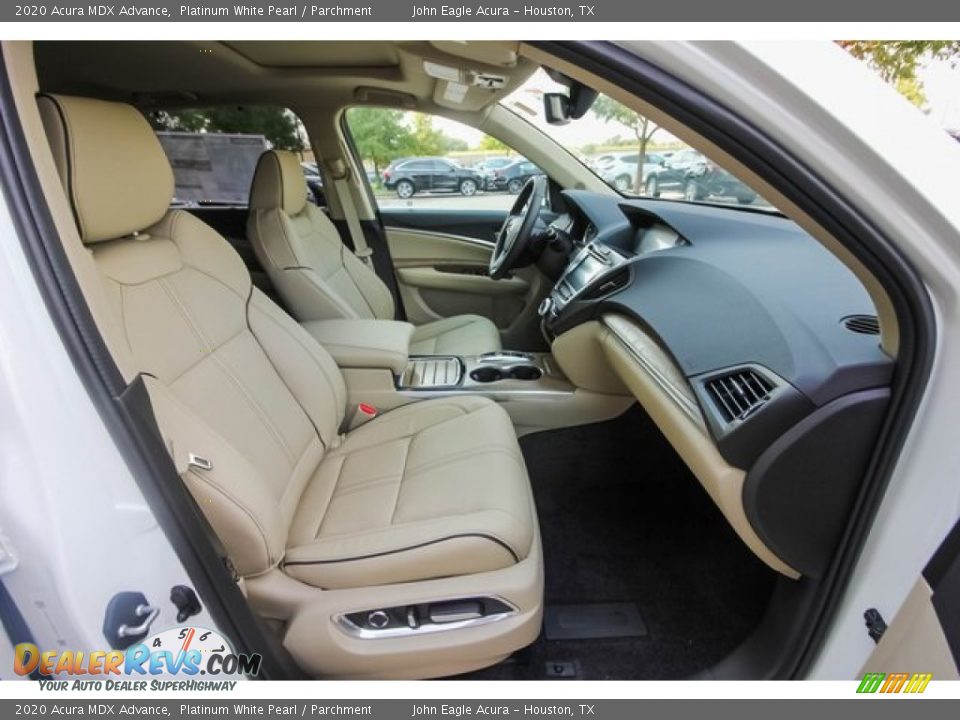 2020 Acura MDX Advance Platinum White Pearl / Parchment Photo #26