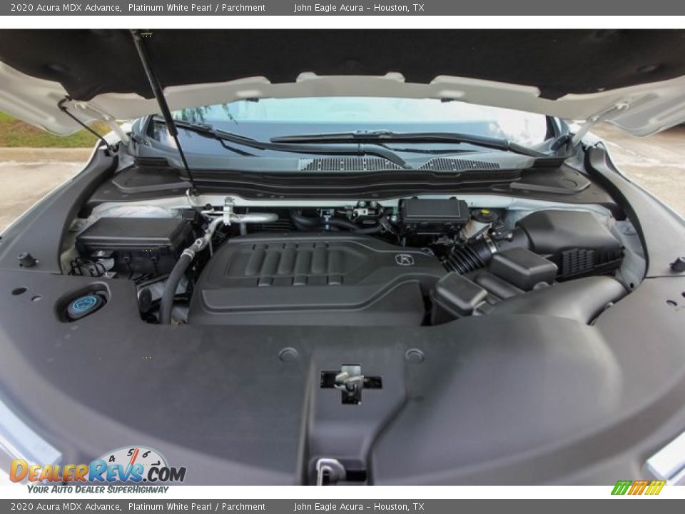 2020 Acura MDX Advance Platinum White Pearl / Parchment Photo #27
