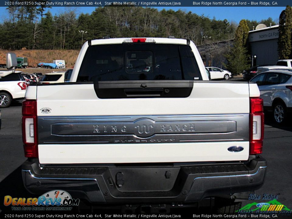 2020 Ford F250 Super Duty King Ranch Crew Cab 4x4 Star White Metallic / Kingsville Antique/Java Photo #4