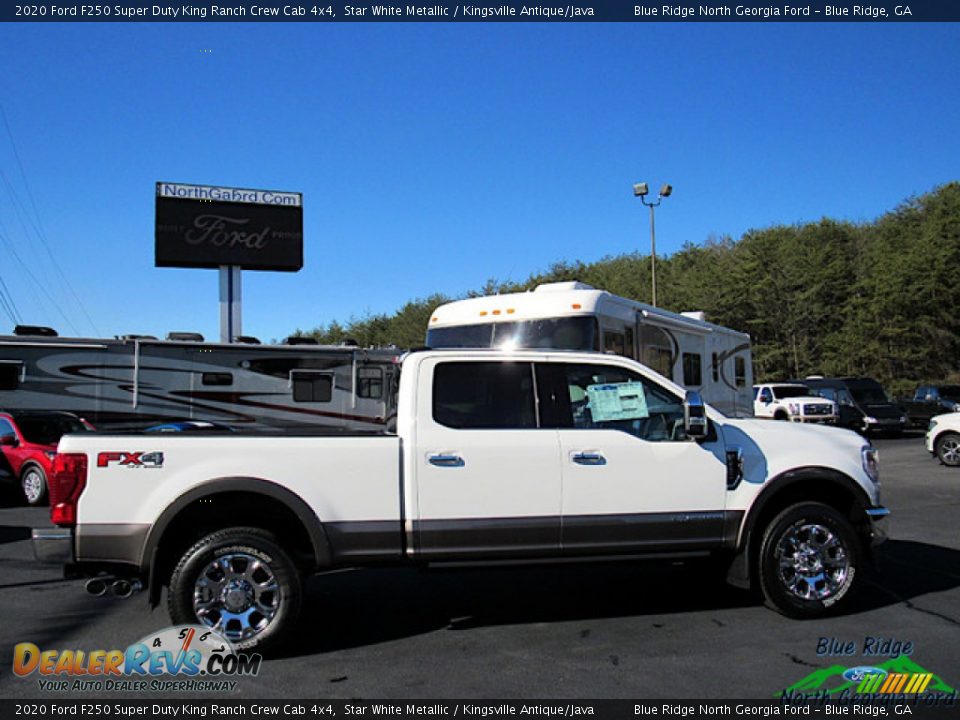 2020 Ford F250 Super Duty King Ranch Crew Cab 4x4 Star White Metallic / Kingsville Antique/Java Photo #6
