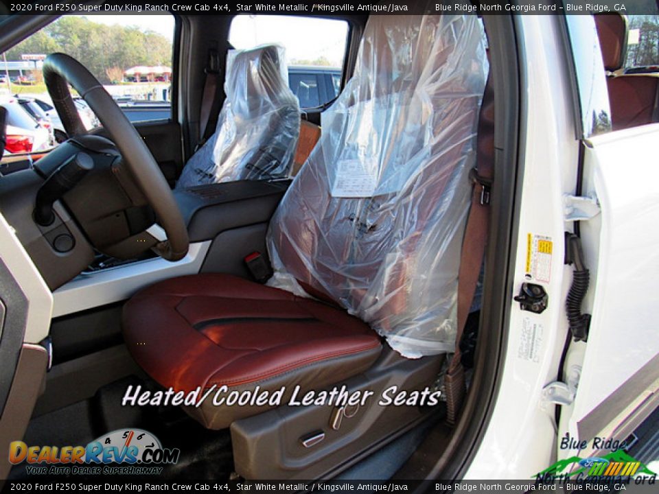 2020 Ford F250 Super Duty King Ranch Crew Cab 4x4 Star White Metallic / Kingsville Antique/Java Photo #10