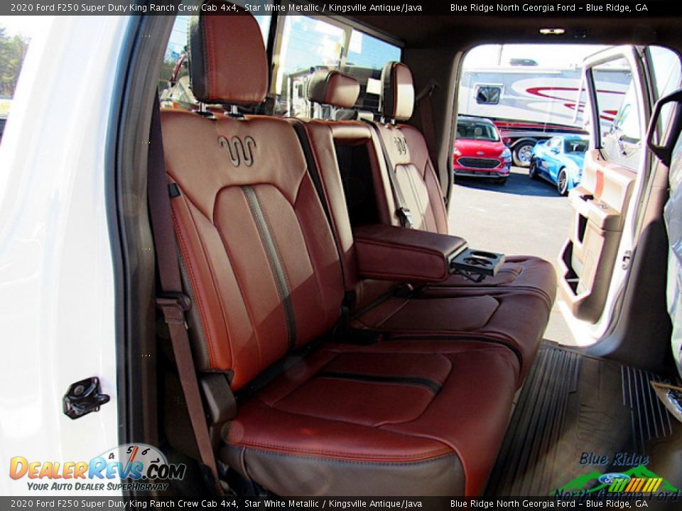 2020 Ford F250 Super Duty King Ranch Crew Cab 4x4 Star White Metallic / Kingsville Antique/Java Photo #11