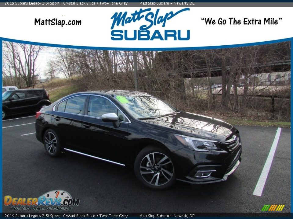 2019 Subaru Legacy 2.5i Sport Crystal Black Silica / Two-Tone Gray Photo #1