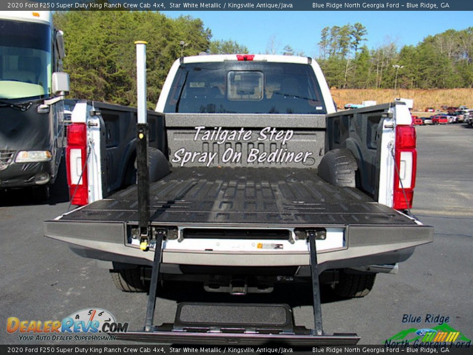 2020 Ford F250 Super Duty King Ranch Crew Cab 4x4 Star White Metallic / Kingsville Antique/Java Photo #13