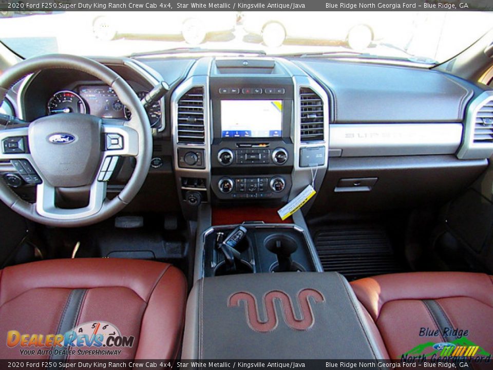 2020 Ford F250 Super Duty King Ranch Crew Cab 4x4 Star White Metallic / Kingsville Antique/Java Photo #15