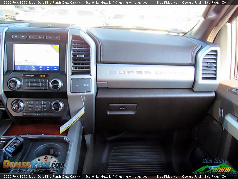 2020 Ford F250 Super Duty King Ranch Crew Cab 4x4 Star White Metallic / Kingsville Antique/Java Photo #16