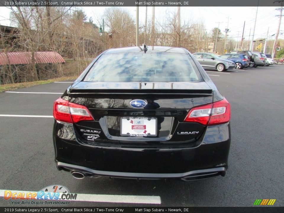 2019 Subaru Legacy 2.5i Sport Crystal Black Silica / Two-Tone Gray Photo #7