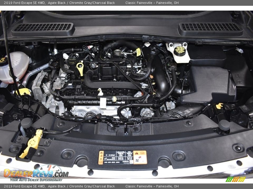 2019 Ford Escape SE 4WD Agate Black / Chromite Gray/Charcoal Black Photo #6