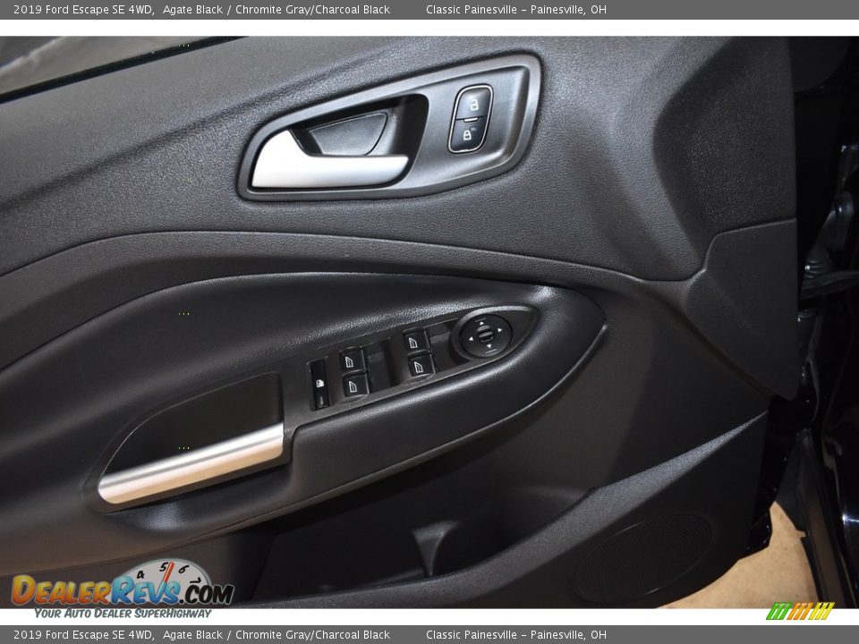 2019 Ford Escape SE 4WD Agate Black / Chromite Gray/Charcoal Black Photo #10