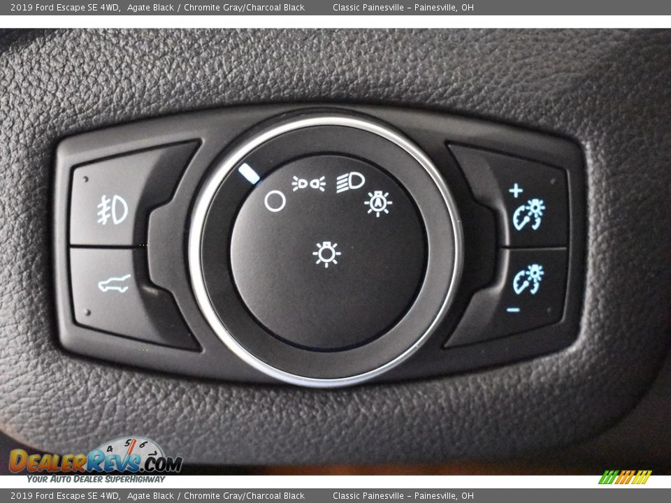 2019 Ford Escape SE 4WD Agate Black / Chromite Gray/Charcoal Black Photo #11