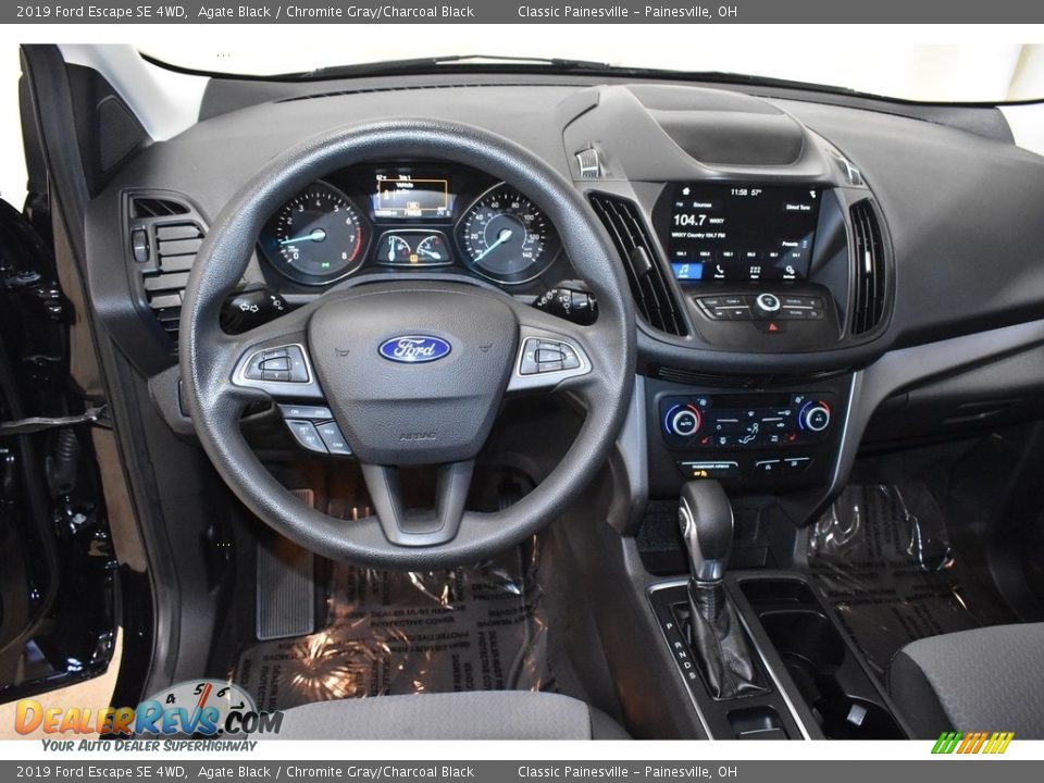 2019 Ford Escape SE 4WD Agate Black / Chromite Gray/Charcoal Black Photo #12