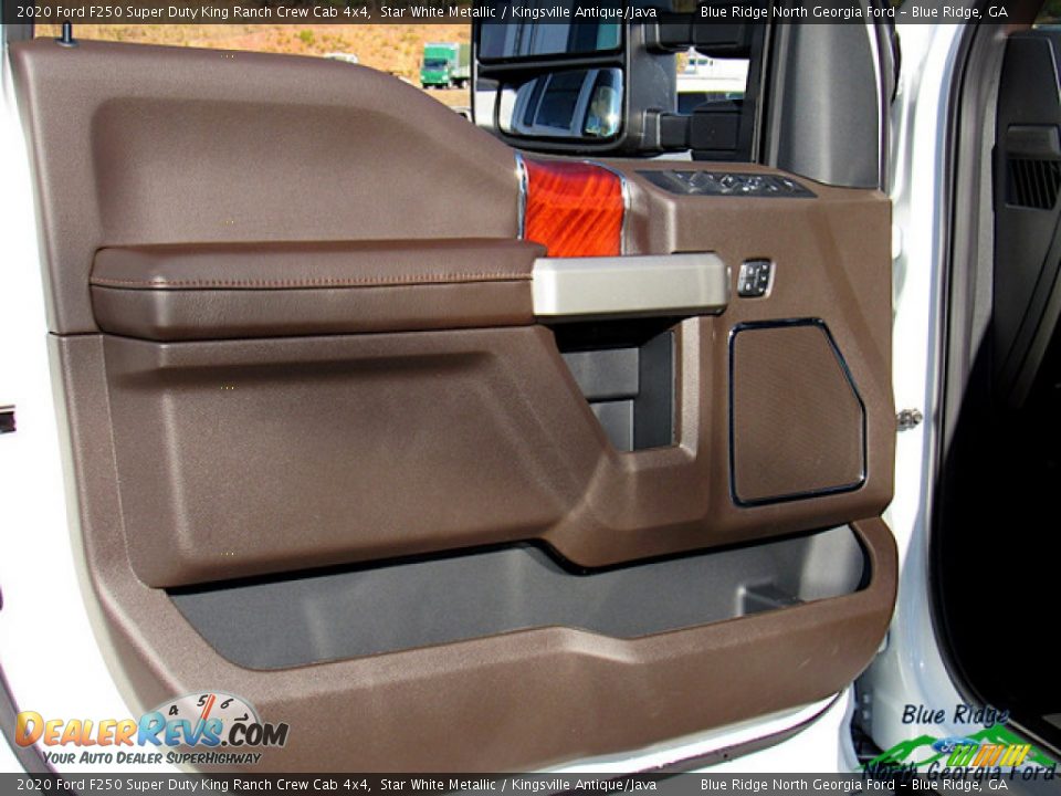 2020 Ford F250 Super Duty King Ranch Crew Cab 4x4 Star White Metallic / Kingsville Antique/Java Photo #33