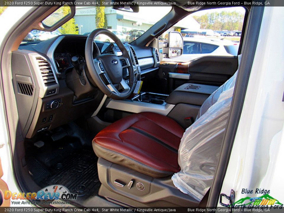 2020 Ford F250 Super Duty King Ranch Crew Cab 4x4 Star White Metallic / Kingsville Antique/Java Photo #34