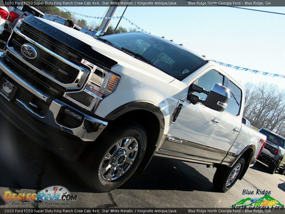 2020 Ford F250 Super Duty King Ranch Crew Cab 4x4 Star White Metallic / Kingsville Antique/Java Photo #35