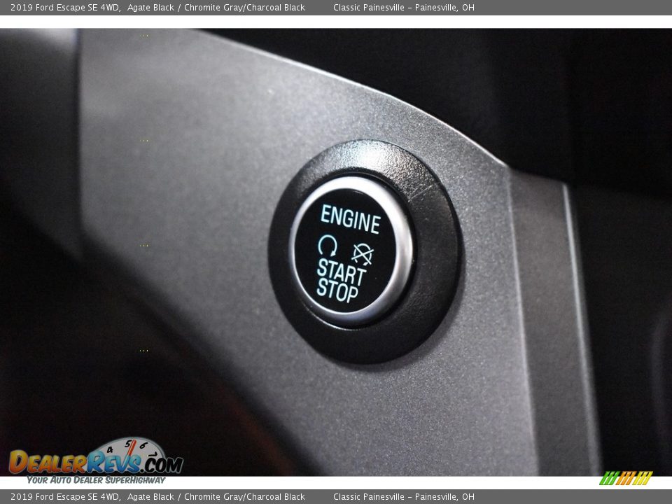 2019 Ford Escape SE 4WD Agate Black / Chromite Gray/Charcoal Black Photo #15